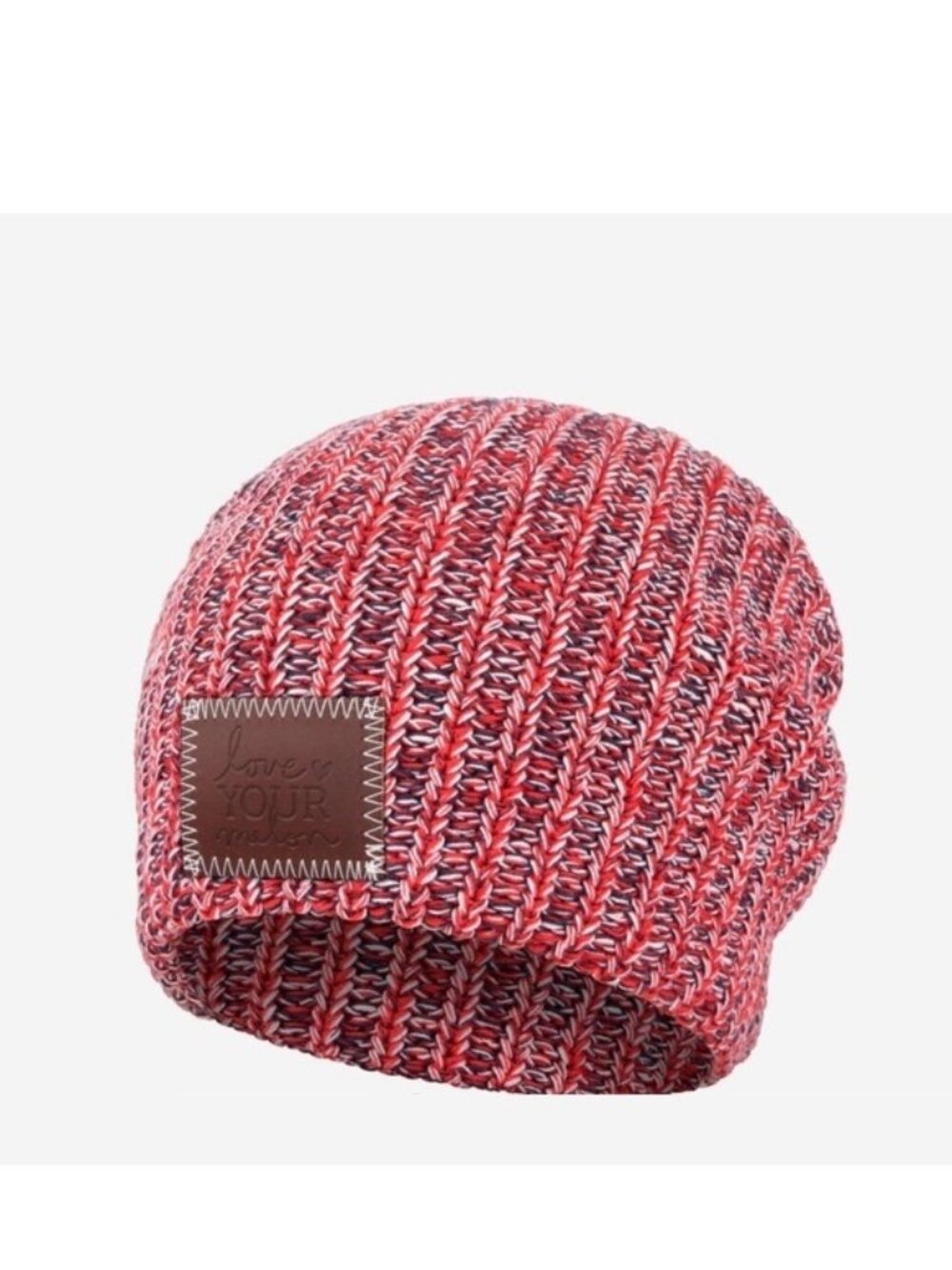 Love Your Melon | Red white and Blue Slouch Beanie Hat